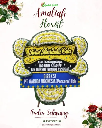 Papan Bunga Duka di Loto